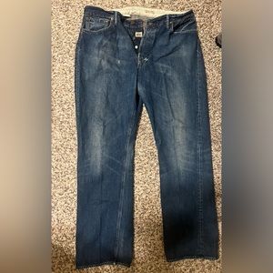 Vintage Polo Jeans Pant with front buttons and fancy rips
